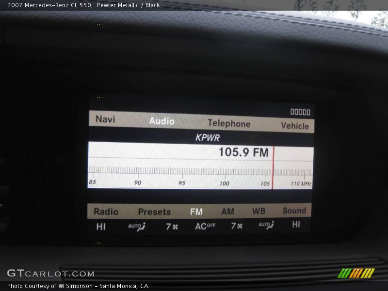 Pewter Metallic / Black 2007 Mercedes-Benz CL 550