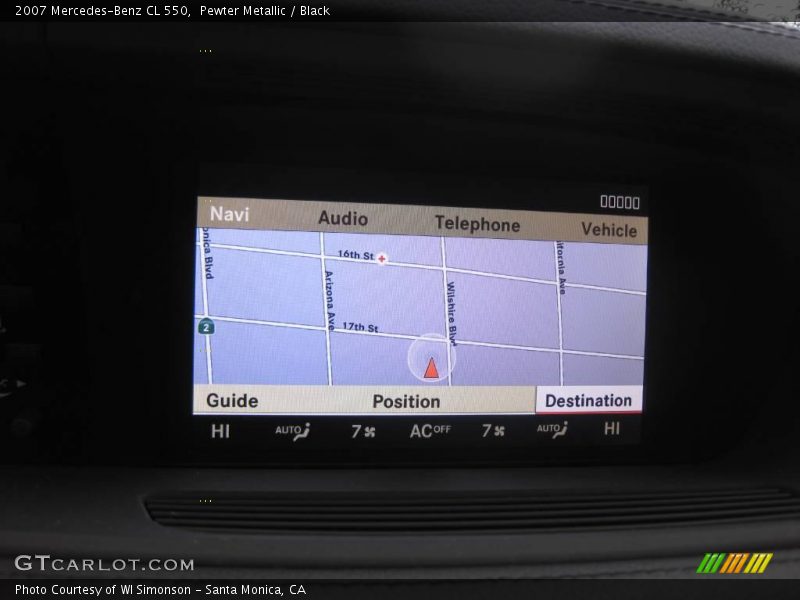 Pewter Metallic / Black 2007 Mercedes-Benz CL 550