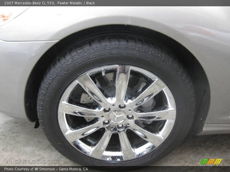 Pewter Metallic / Black 2007 Mercedes-Benz CL 550