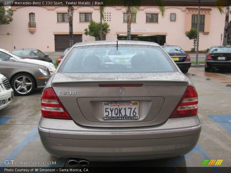 Pewter Metallic / Black 2007 Mercedes-Benz C 230 Sport
