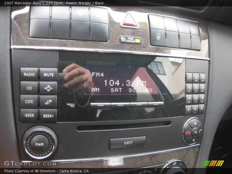 Pewter Metallic / Black 2007 Mercedes-Benz C 230 Sport