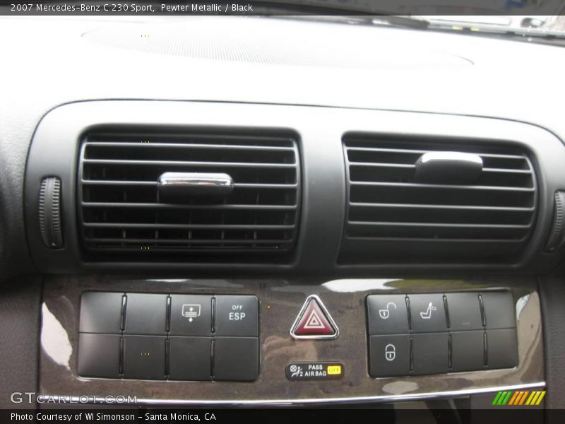 Pewter Metallic / Black 2007 Mercedes-Benz C 230 Sport