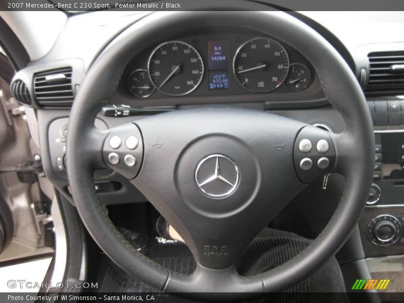 Pewter Metallic / Black 2007 Mercedes-Benz C 230 Sport