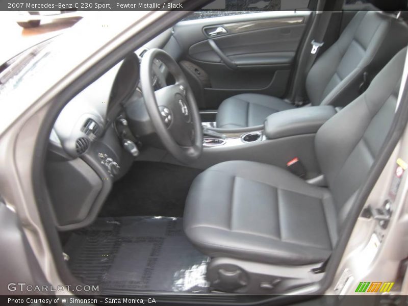 Pewter Metallic / Black 2007 Mercedes-Benz C 230 Sport