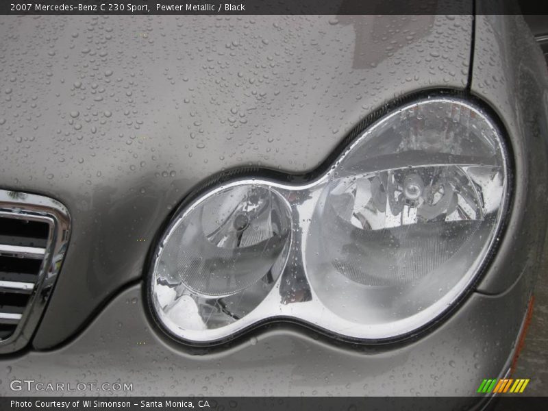 Pewter Metallic / Black 2007 Mercedes-Benz C 230 Sport