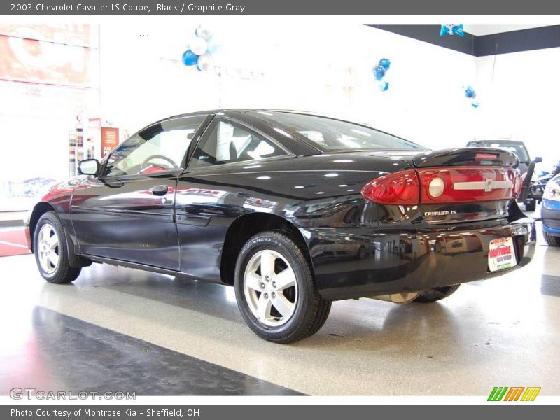 Black / Graphite Gray 2003 Chevrolet Cavalier LS Coupe