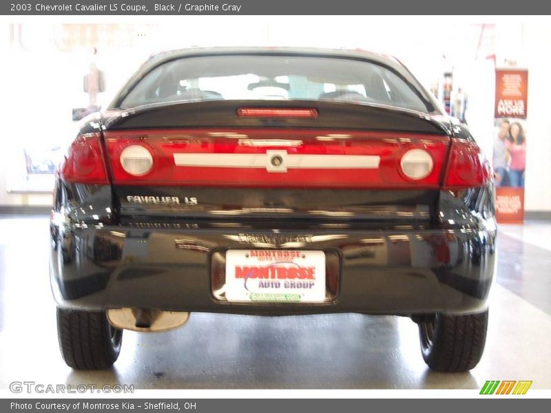 Black / Graphite Gray 2003 Chevrolet Cavalier LS Coupe