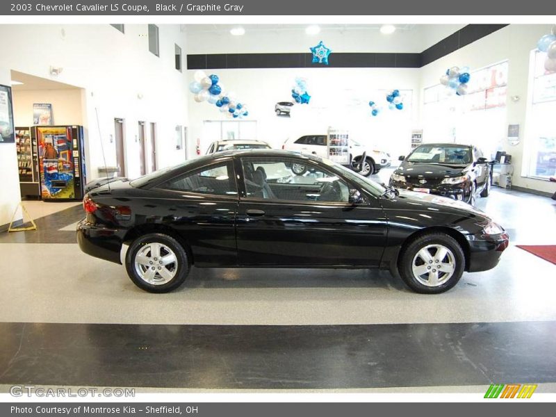 Black / Graphite Gray 2003 Chevrolet Cavalier LS Coupe