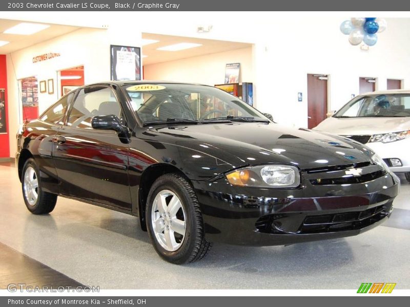 Black / Graphite Gray 2003 Chevrolet Cavalier LS Coupe
