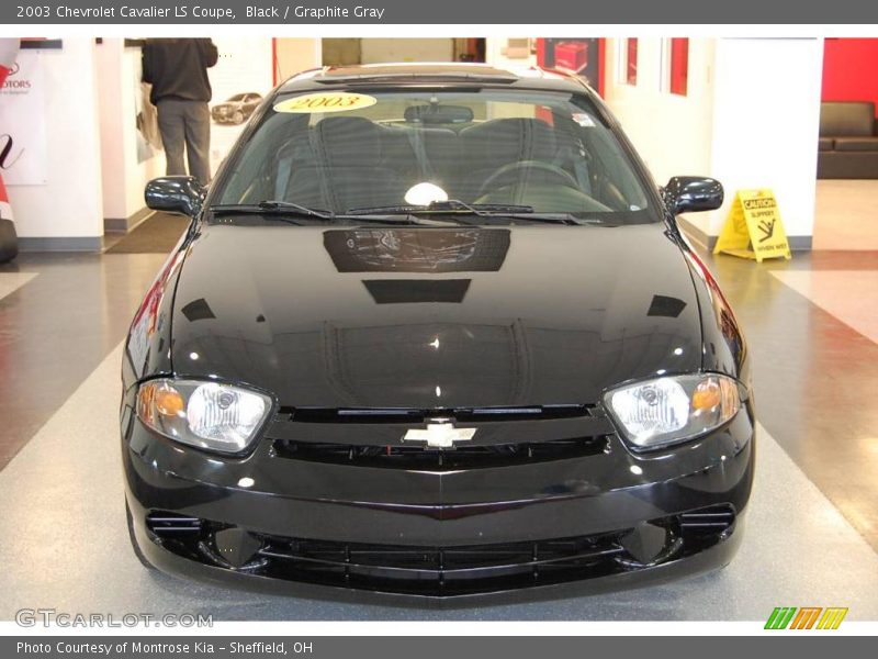 Black / Graphite Gray 2003 Chevrolet Cavalier LS Coupe