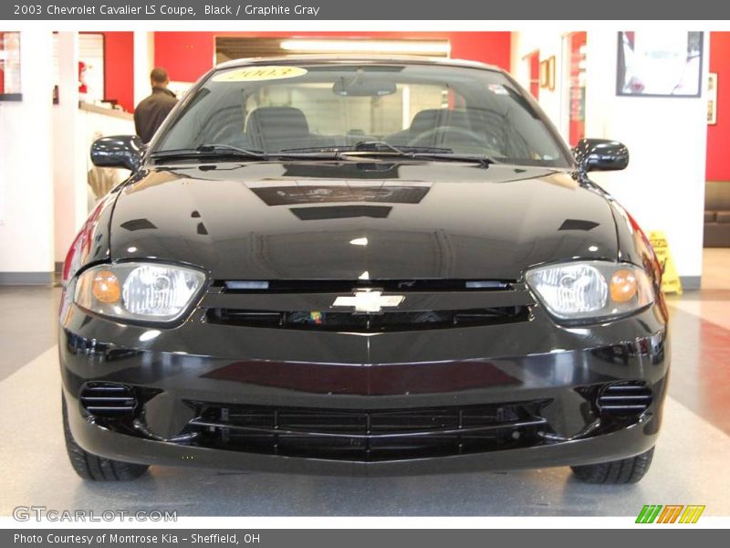 Black / Graphite Gray 2003 Chevrolet Cavalier LS Coupe