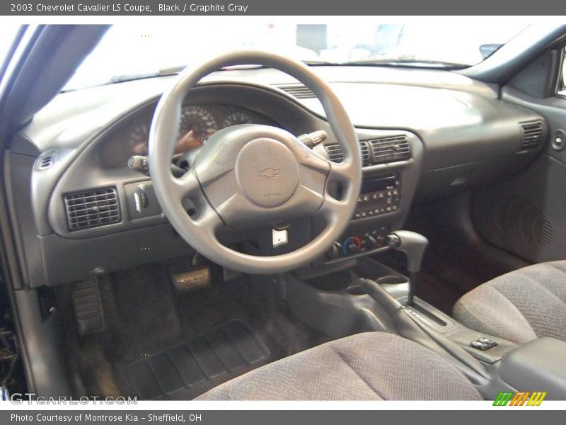 Black / Graphite Gray 2003 Chevrolet Cavalier LS Coupe