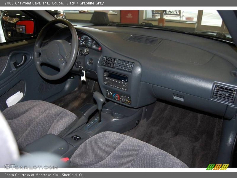 Black / Graphite Gray 2003 Chevrolet Cavalier LS Coupe