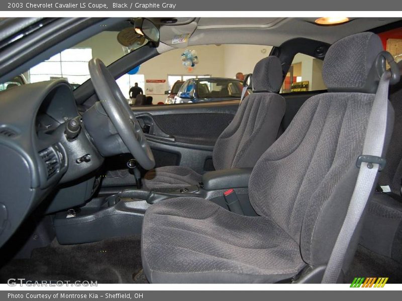 Black / Graphite Gray 2003 Chevrolet Cavalier LS Coupe