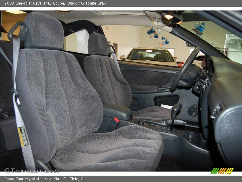 Black / Graphite Gray 2003 Chevrolet Cavalier LS Coupe