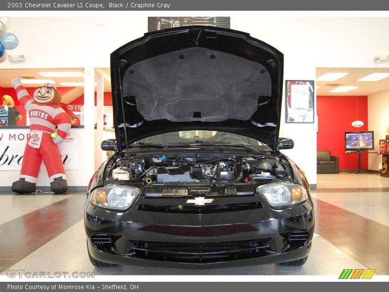Black / Graphite Gray 2003 Chevrolet Cavalier LS Coupe
