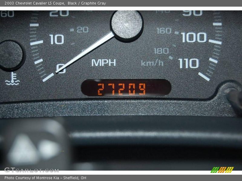 Black / Graphite Gray 2003 Chevrolet Cavalier LS Coupe