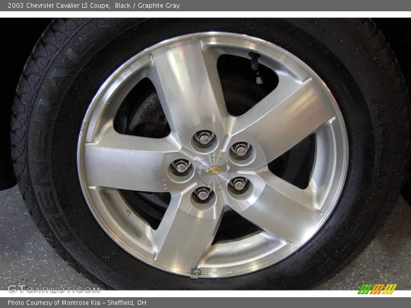 Black / Graphite Gray 2003 Chevrolet Cavalier LS Coupe
