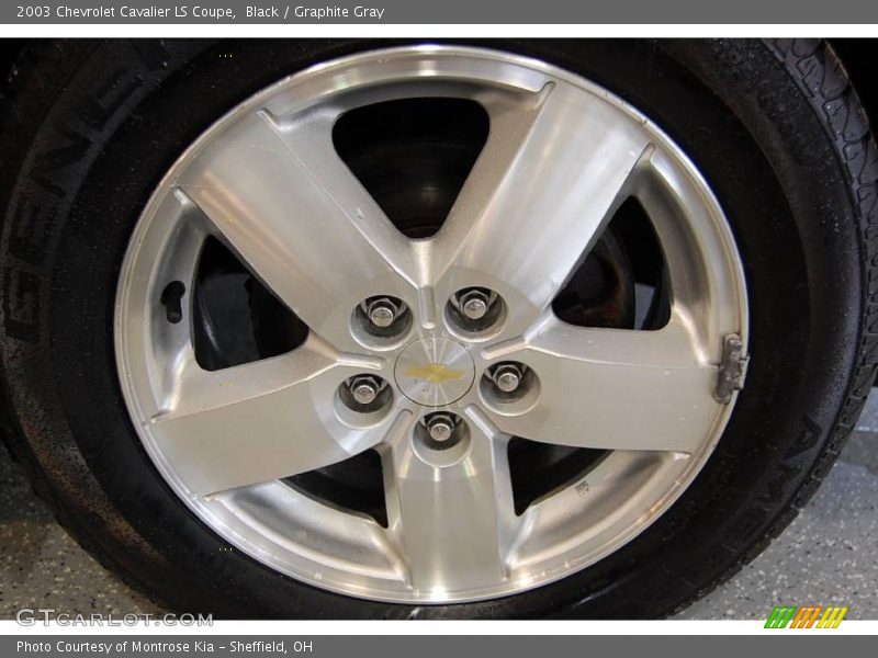 Black / Graphite Gray 2003 Chevrolet Cavalier LS Coupe