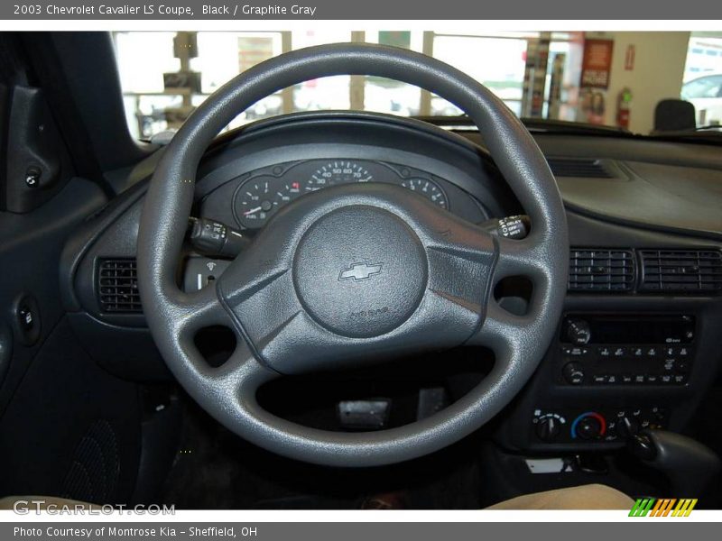 Black / Graphite Gray 2003 Chevrolet Cavalier LS Coupe