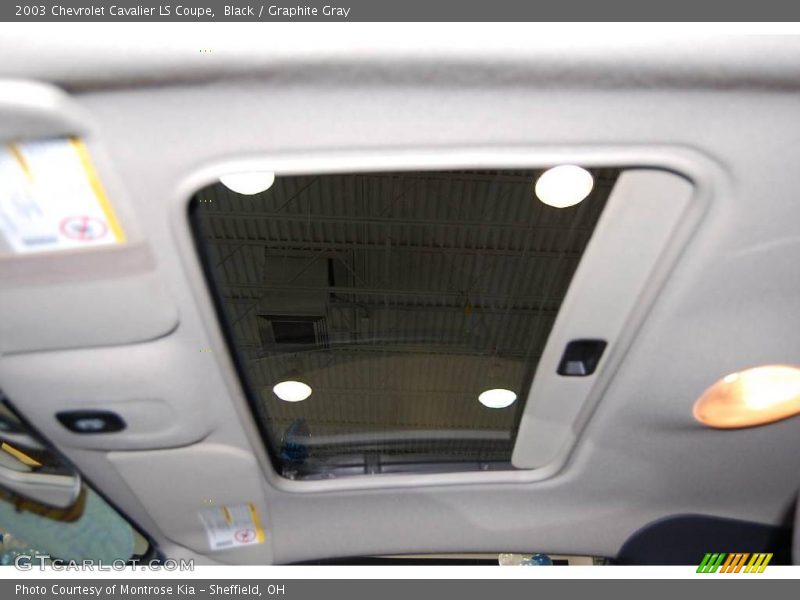 Black / Graphite Gray 2003 Chevrolet Cavalier LS Coupe