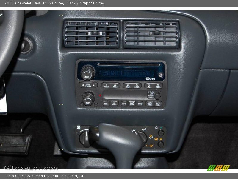 Black / Graphite Gray 2003 Chevrolet Cavalier LS Coupe