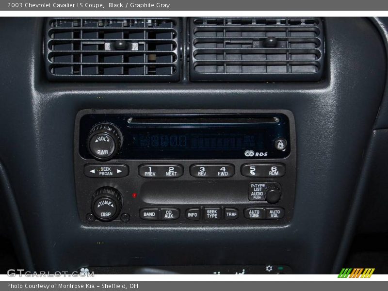 Black / Graphite Gray 2003 Chevrolet Cavalier LS Coupe