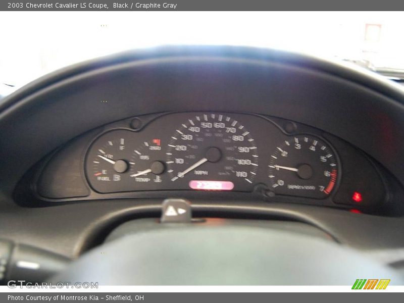 Black / Graphite Gray 2003 Chevrolet Cavalier LS Coupe