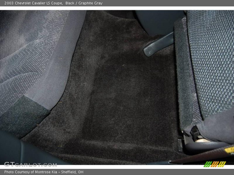 Black / Graphite Gray 2003 Chevrolet Cavalier LS Coupe