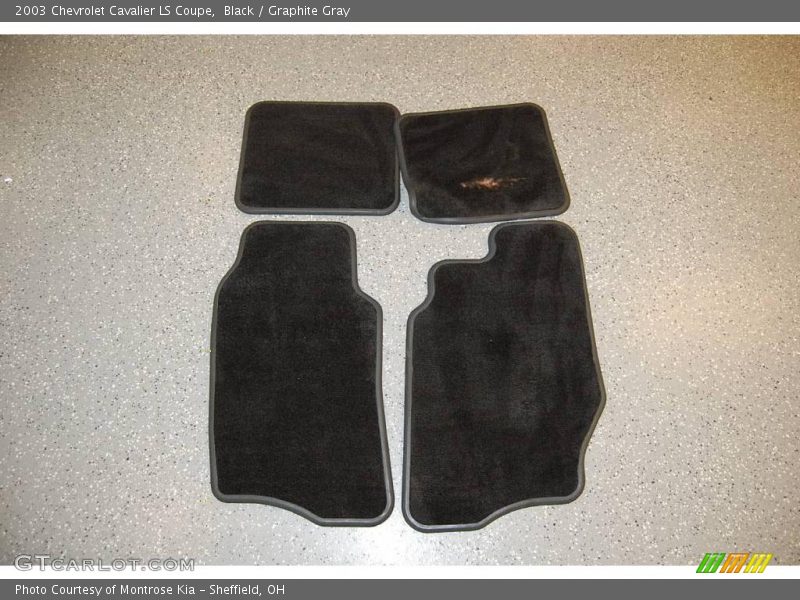 Black / Graphite Gray 2003 Chevrolet Cavalier LS Coupe