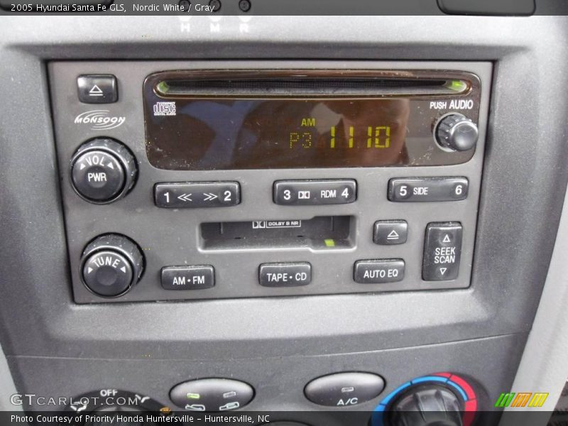 Nordic White / Gray 2005 Hyundai Santa Fe GLS