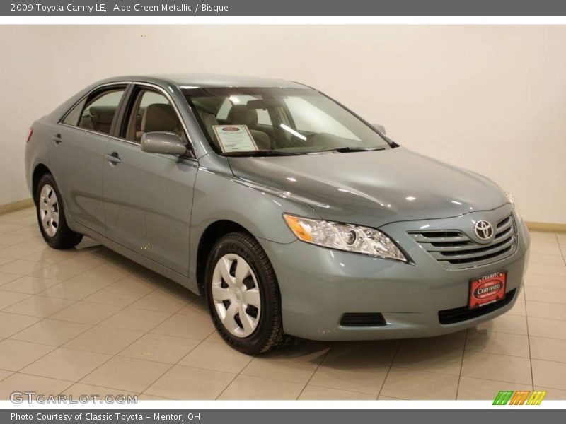 Aloe Green Metallic / Bisque 2009 Toyota Camry LE