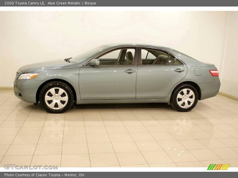 Aloe Green Metallic / Bisque 2009 Toyota Camry LE