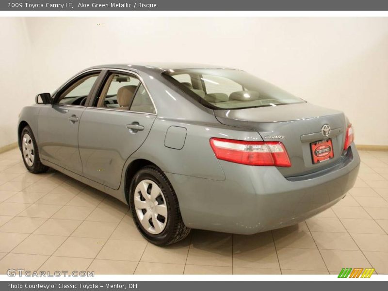 Aloe Green Metallic / Bisque 2009 Toyota Camry LE