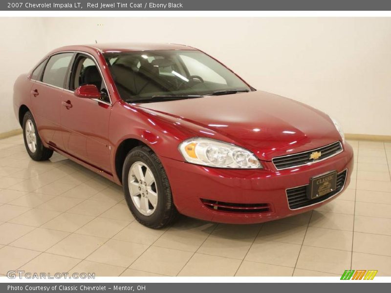 Red Jewel Tint Coat / Ebony Black 2007 Chevrolet Impala LT