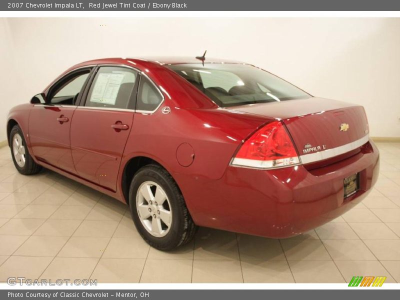 Red Jewel Tint Coat / Ebony Black 2007 Chevrolet Impala LT