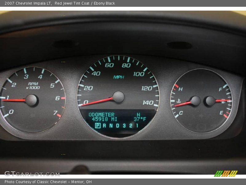 Red Jewel Tint Coat / Ebony Black 2007 Chevrolet Impala LT
