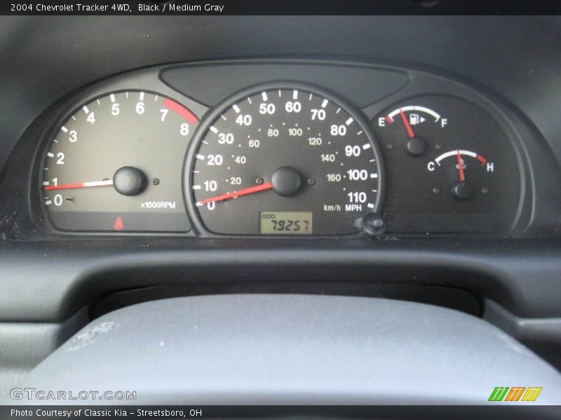 Black / Medium Gray 2004 Chevrolet Tracker 4WD