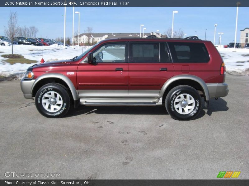 Cambridge Red Pearl / Tan 2000 Mitsubishi Montero Sport XLS 4x4