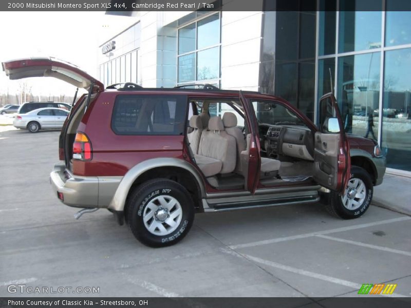 Cambridge Red Pearl / Tan 2000 Mitsubishi Montero Sport XLS 4x4