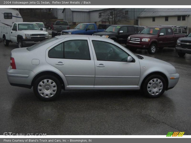 Reflex Silver Metallic / Black 2004 Volkswagen Jetta GL Sedan