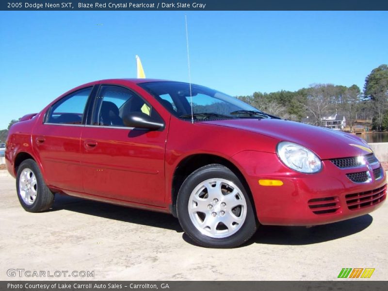 Blaze Red Crystal Pearlcoat / Dark Slate Gray 2005 Dodge Neon SXT