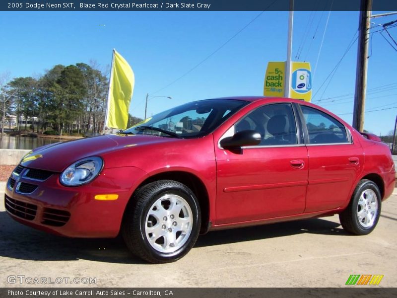 Blaze Red Crystal Pearlcoat / Dark Slate Gray 2005 Dodge Neon SXT