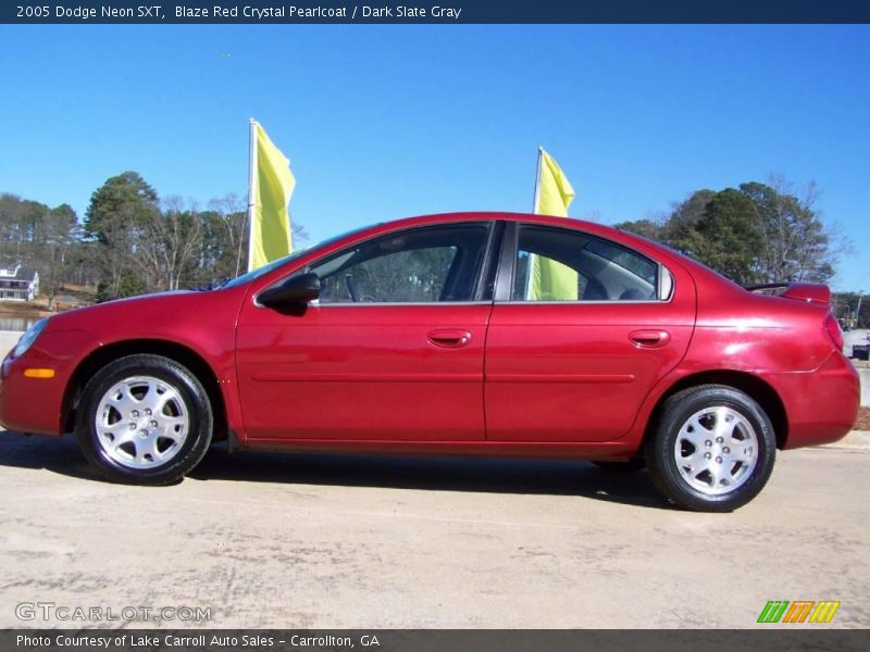 Blaze Red Crystal Pearlcoat / Dark Slate Gray 2005 Dodge Neon SXT