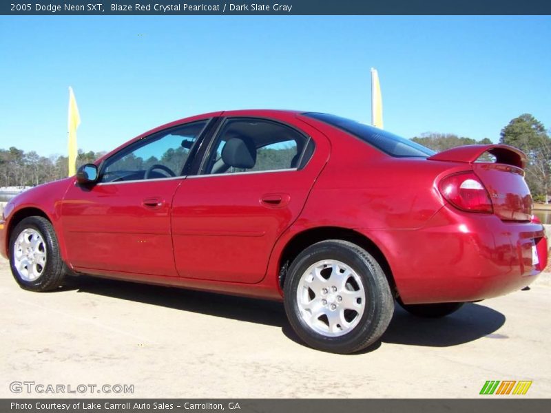 Blaze Red Crystal Pearlcoat / Dark Slate Gray 2005 Dodge Neon SXT