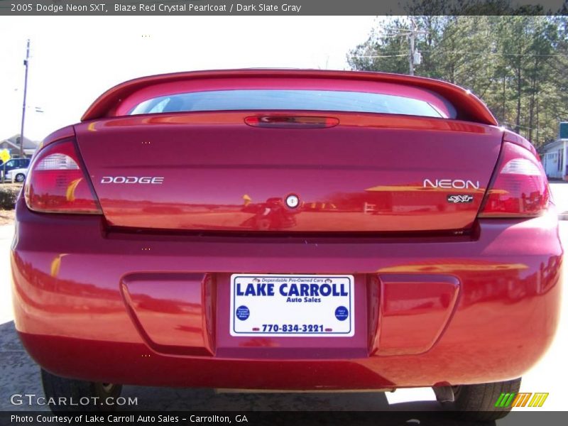 Blaze Red Crystal Pearlcoat / Dark Slate Gray 2005 Dodge Neon SXT