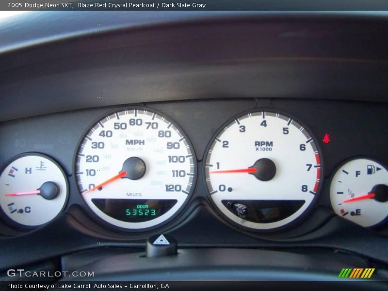 Blaze Red Crystal Pearlcoat / Dark Slate Gray 2005 Dodge Neon SXT