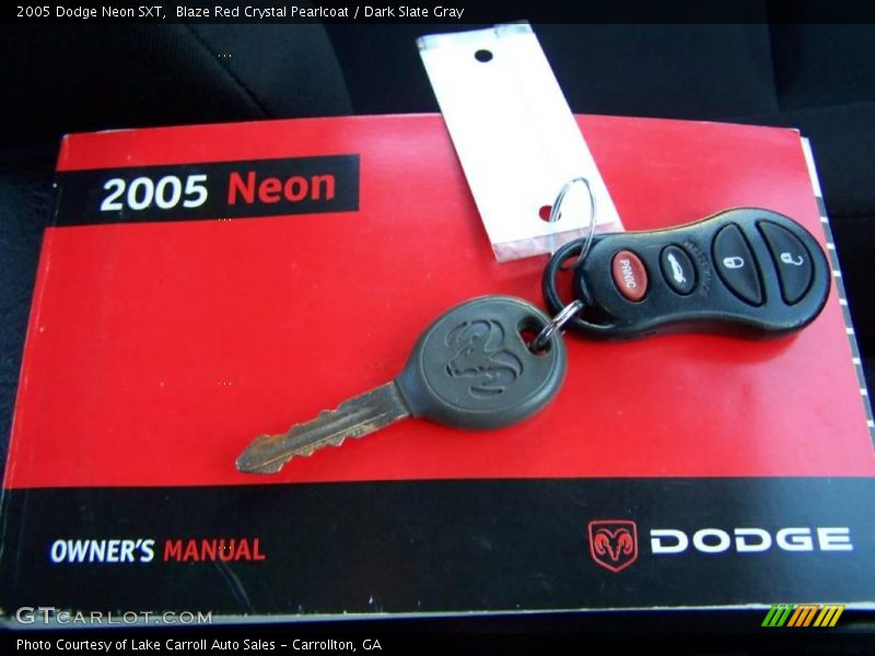 Blaze Red Crystal Pearlcoat / Dark Slate Gray 2005 Dodge Neon SXT