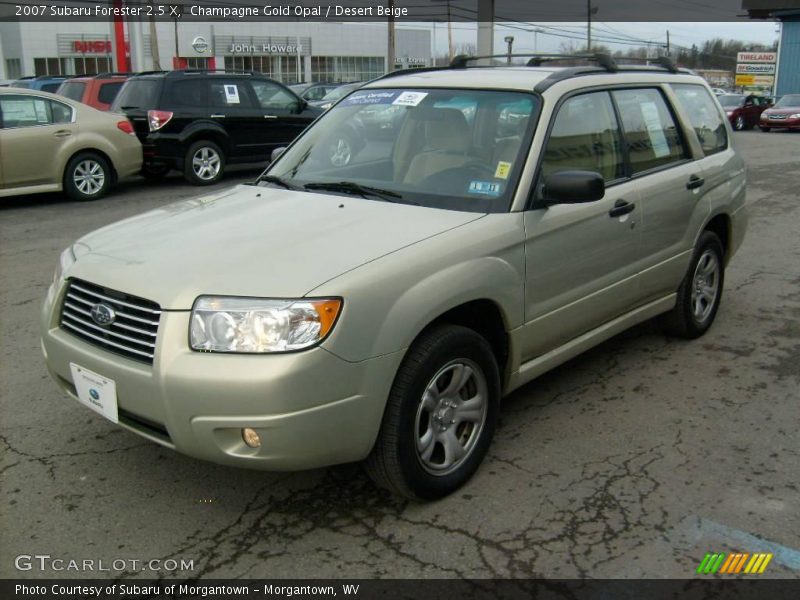 Champagne Gold Opal / Desert Beige 2007 Subaru Forester 2.5 X