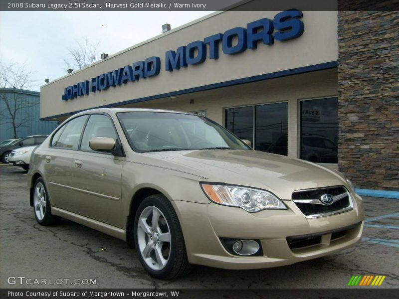 Harvest Gold Metallic / Warm Ivory 2008 Subaru Legacy 2.5i Sedan